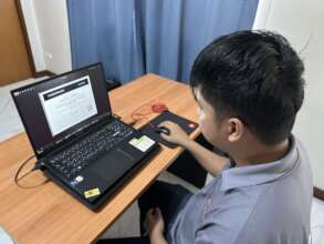 Same apprentice using his online training course