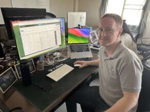 One of our programmers working on improving CARS