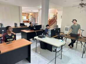 apprentices doing IT security training