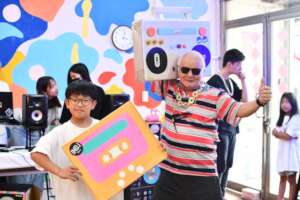 Kids and our elders DJing together!