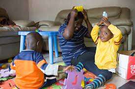 Child with Down syndrome in a learning centre