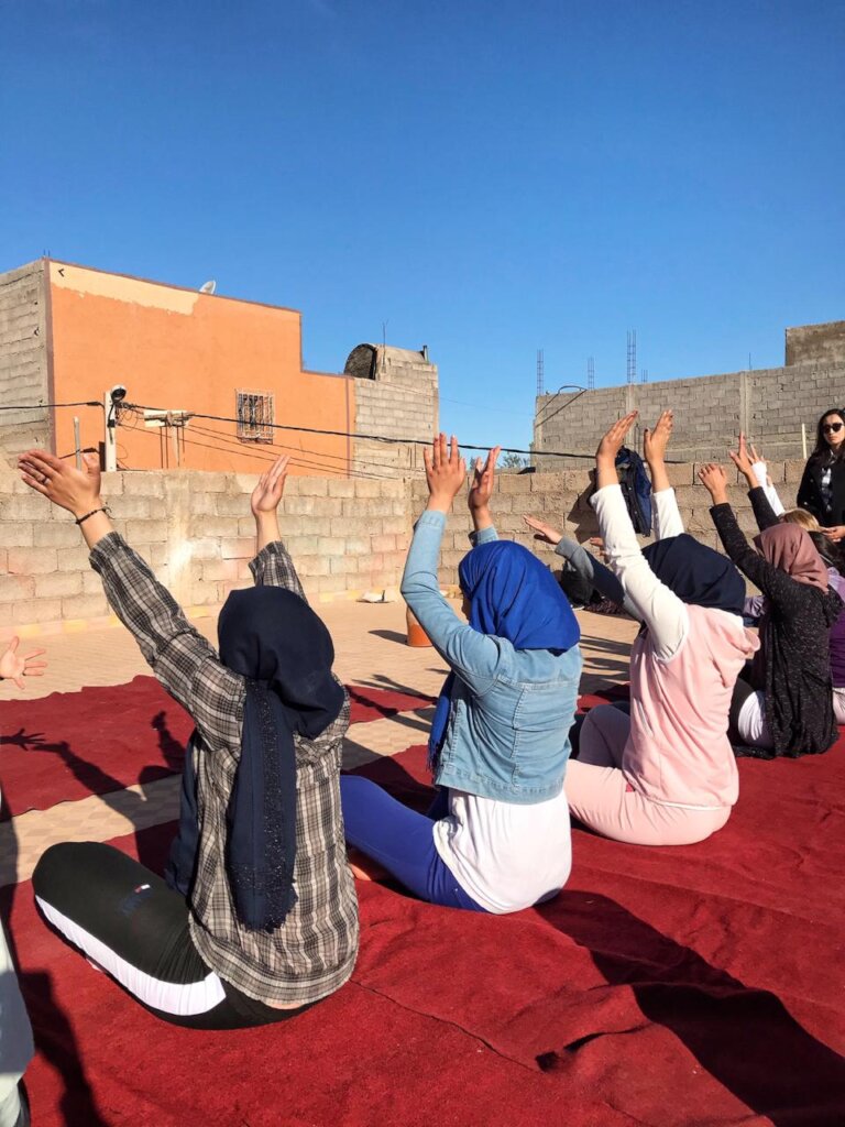 Trauma Relief Yoga for Earthquake Teen Survivors GlobalGiving