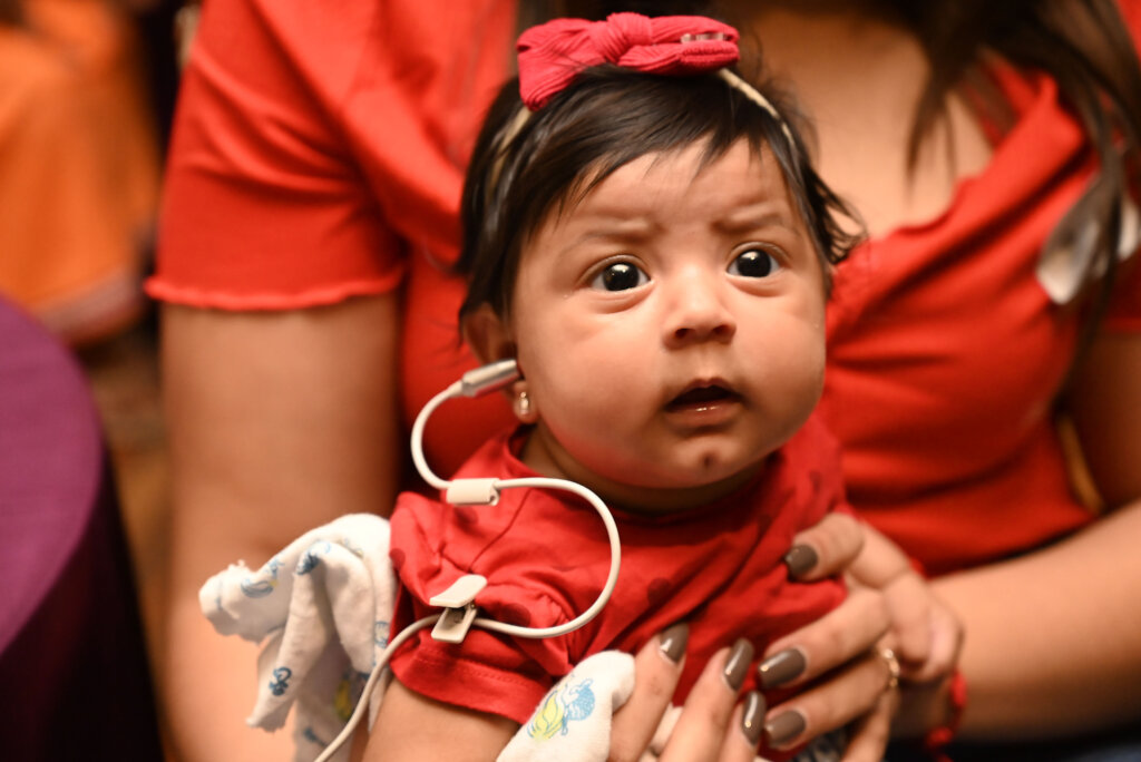 Gives 100 hearing screening for 100 kids