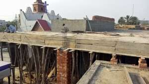 shuttering roof complete