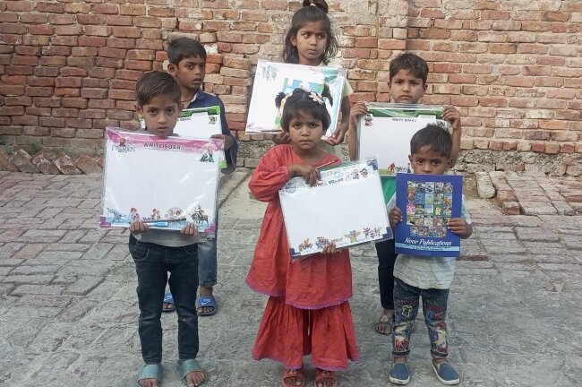 School supplies for underprivileged children