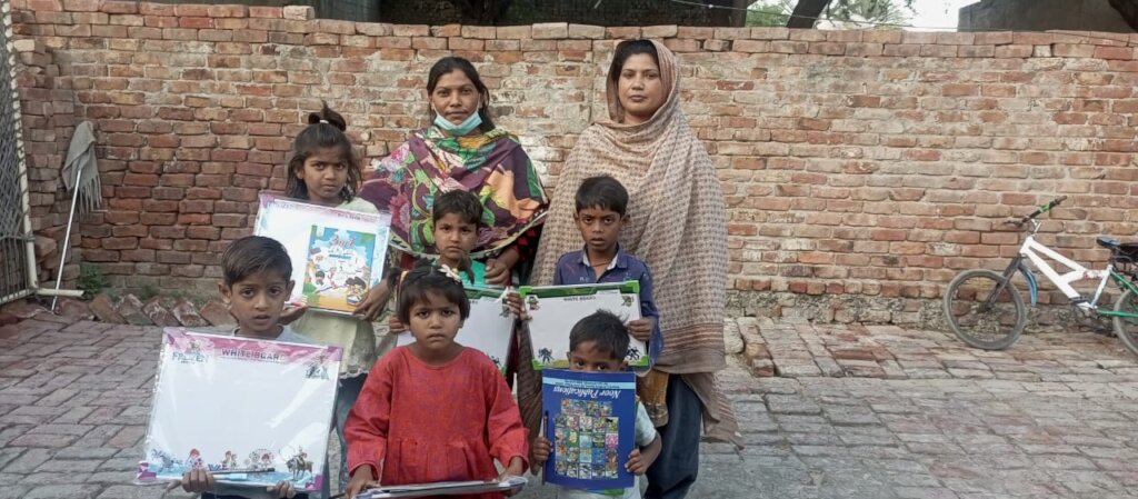 School supplies for underprivileged children