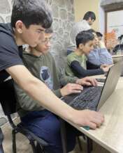 Student Ashot teaches programming