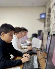 Photos from student programming lessons