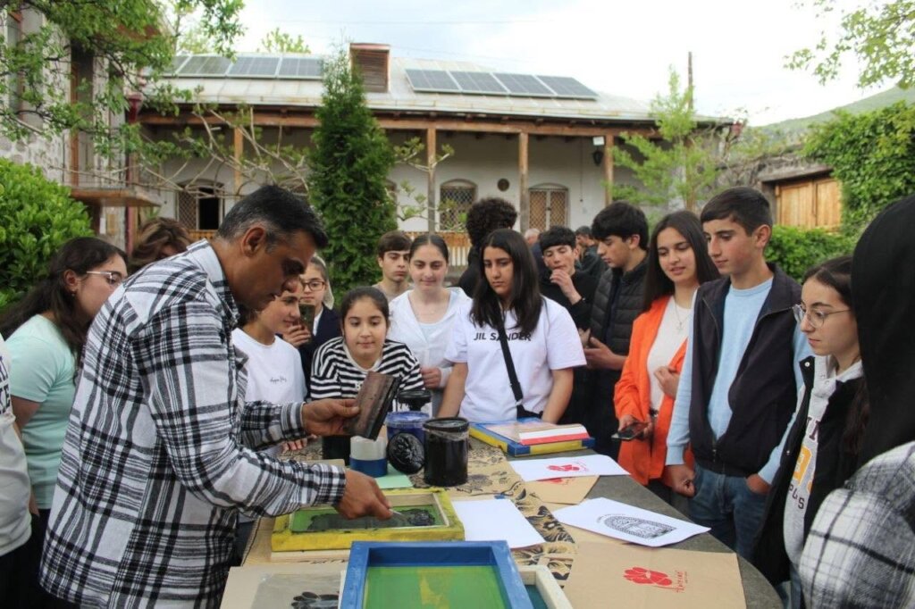 Silkography workshop at Bakunts House-Museum