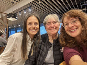 Yanina, Martina and baba Milenka in Brussels