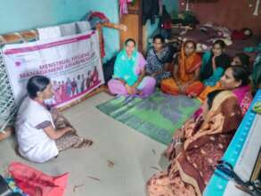 Women at a Menstrual Hygiene Management Camp