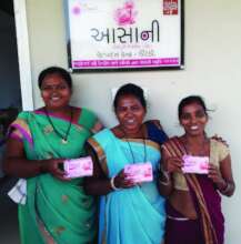 Women holding Asani Sanitary Pads