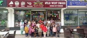 Pizza Party at Christmas for all children