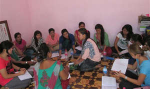 Paralegal girls learning legal course