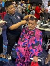 Haircuts help survivors feel dignity