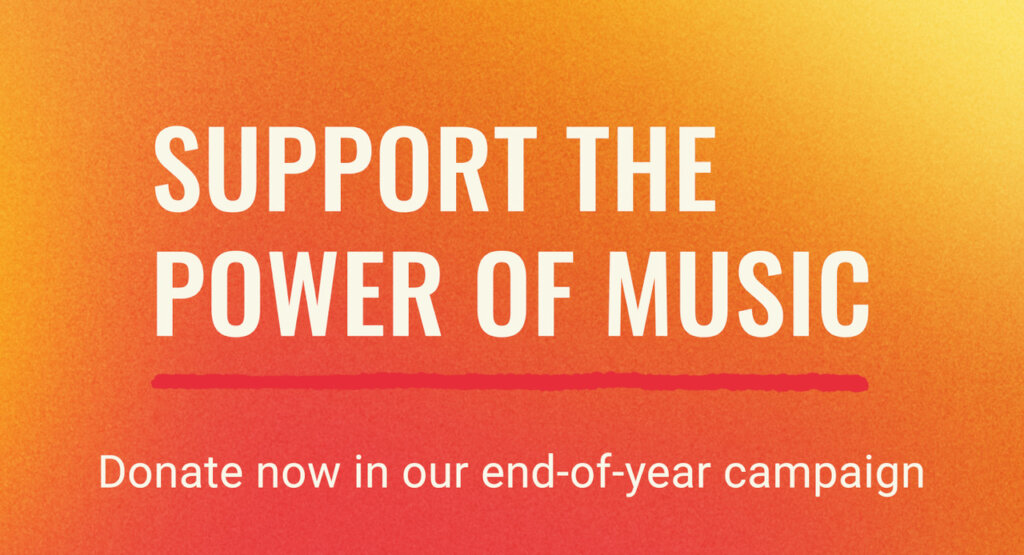 Support the power of music