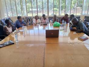 Participants during one of the training sessions