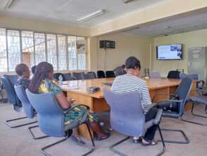 Participants during one of the training sessions
