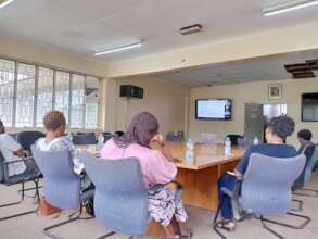 Participants during one of the training sessions