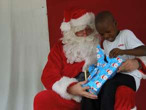 Santa dropped by to give all the kids gifts