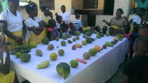 Learning about local agriculture at the orphanage