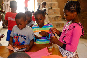 The kids love arts and crafts