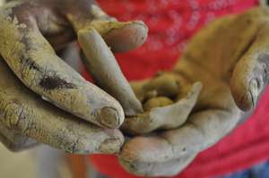 Messy hands