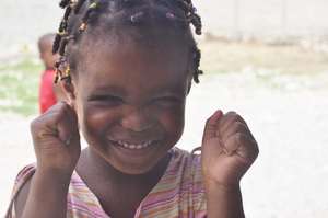 Excited as only a child can be