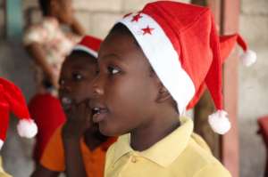 The children are all excited for Christmas