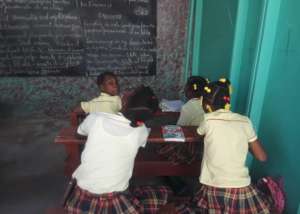 Working hard in school