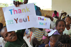 A massive 'thanks' from the kids to you!