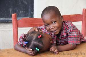 Happy to be back in school.