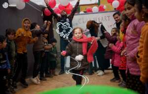 Party for refugees and orphans