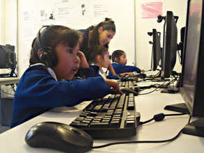 A Student Using a Computer for the First Time