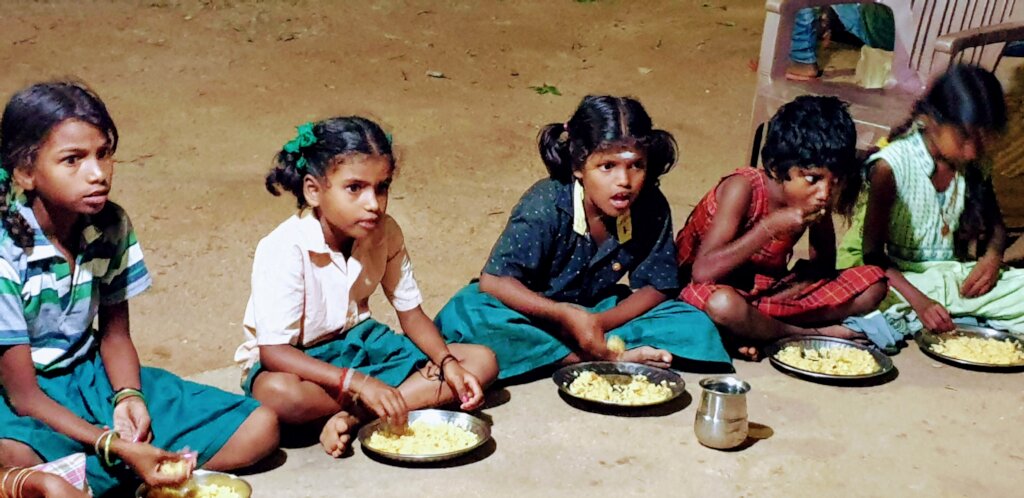 Provide meals to 240 poor tribal children