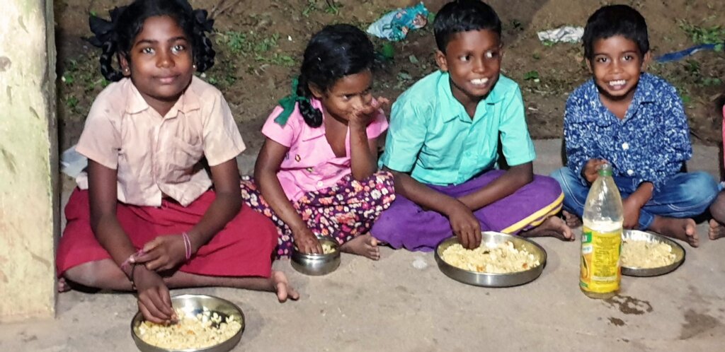Provide meals to 240 poor tribal children