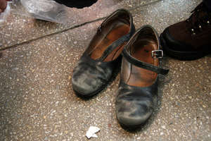 An orphan's old shoes