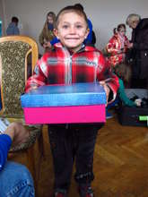 Boy with new boots