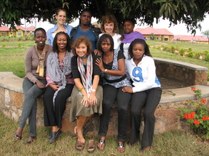 Pat, Zoe, and Donna with counseling staff