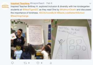 Brittney H. and class read One