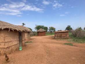 Typical homestead without latrine access