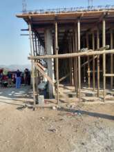 Cape Cares checking out the progress on the clinic