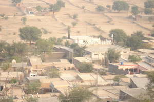 Close up view of village Laphi