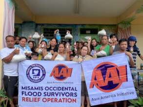 Flood survivors in Mindanao