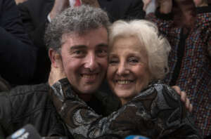 Carlotto, president of Abuelas and her grandson
