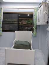 A bed for sick children to rest on.