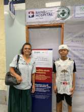 Songkran and Margie at the hospital