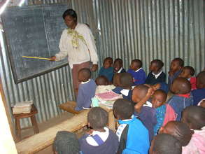 Dedicated female teacher in class.