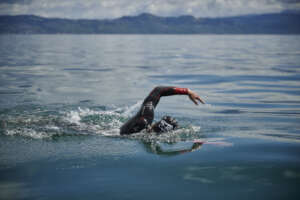 Alaa Masoo swimming in Swim for Good 2023