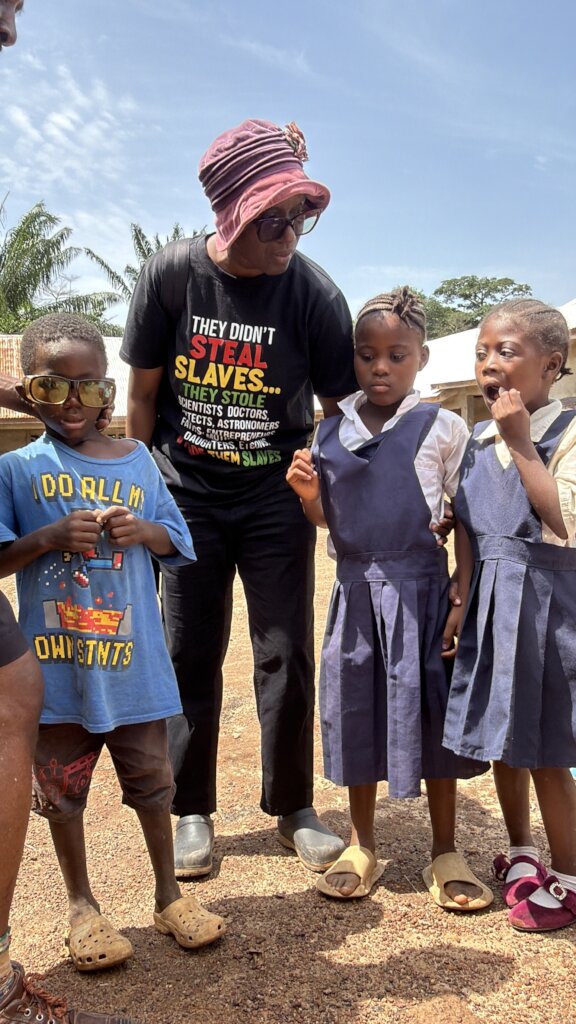 Dr. Carol with students